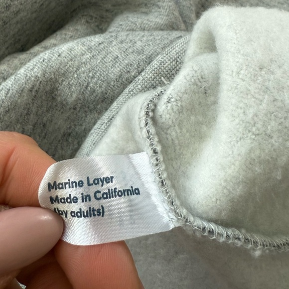 Marine Layer Sweatshirt Mens Gray Geometric Print Pullover Comfort Lounge - Picture 6 of 9